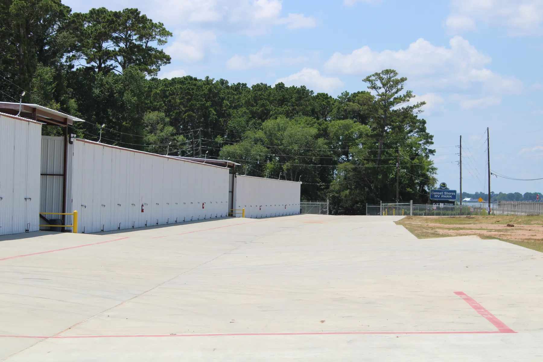 Dry Boat Storage at E-Z Boat Storage on Lake Conroe