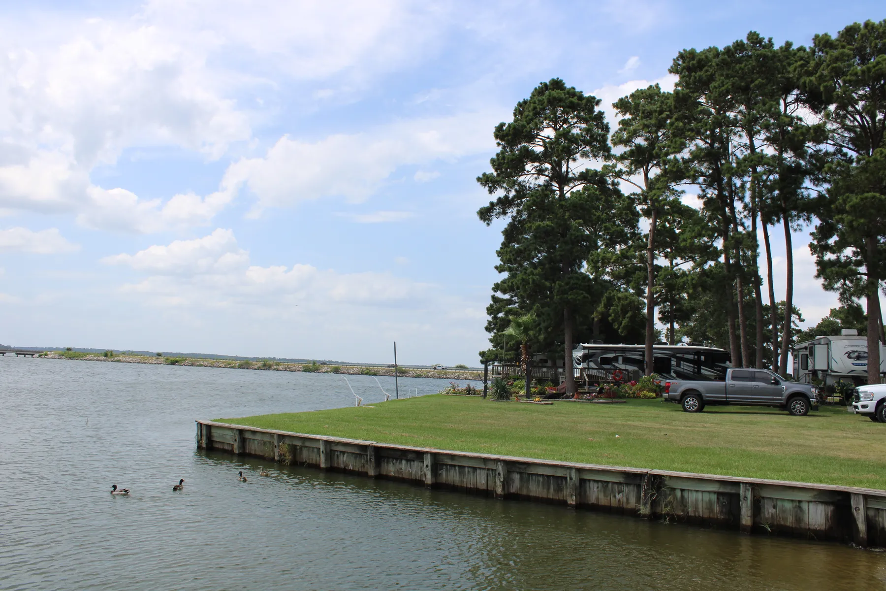 Lake Conroe from the E-Z Boat Storage waterfront
